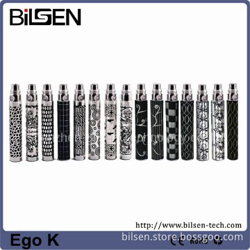 Hot Items 650/900/1100mAh ego k  battery engraved ego battery